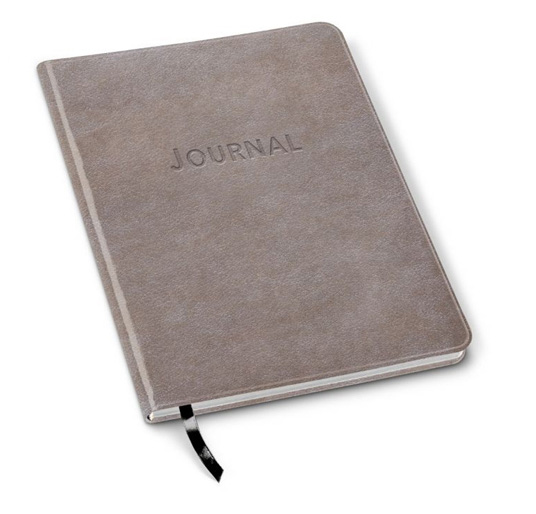 harbor large journal in glaze pearl taupe